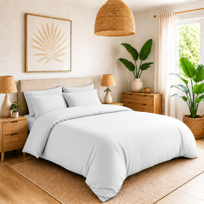 Microfiber Solid Colour Duvet Cover Set