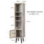 Komurcu 137cm H x 29cm W Standard Bookcase-1980688586