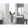 Juniper 24" Solid Surface Wall Mount Modern Minimalist Bathroom Sink and LED Mirror Set
