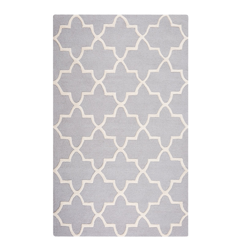 Jalyn Geometric Wool Hand Woven Area Rug, Rectangle 140 x 200cm
