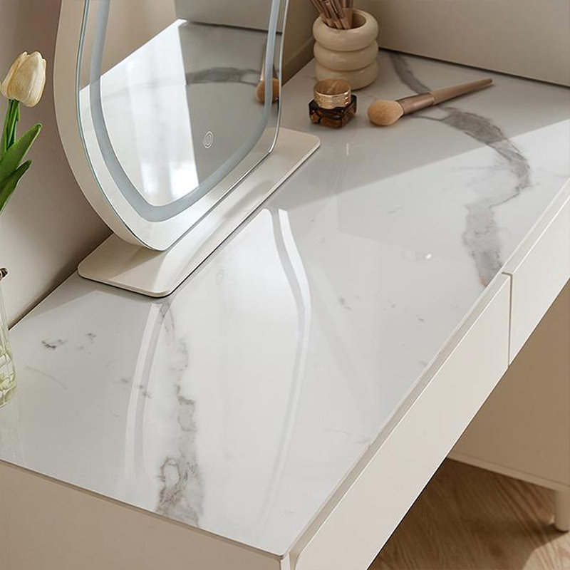 Coiffeuse avec miroir lumineux, 3 tiroirs