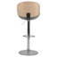 Tabourets de bar pivotants rembourrés modernes Zager-129057072-129057073