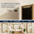 Gwenneth Rectangle Wood Mirror for Bathroom, Solid Pine Wood-932165492-876487493