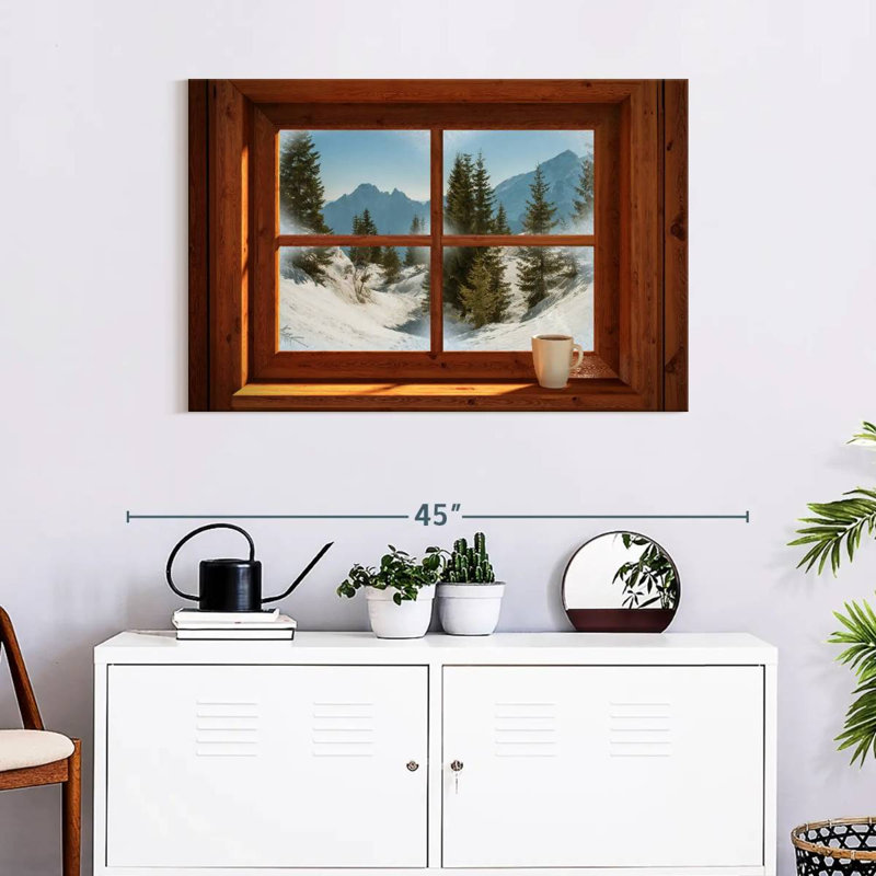 Lilie Winter Window View, 24" H x 36" W