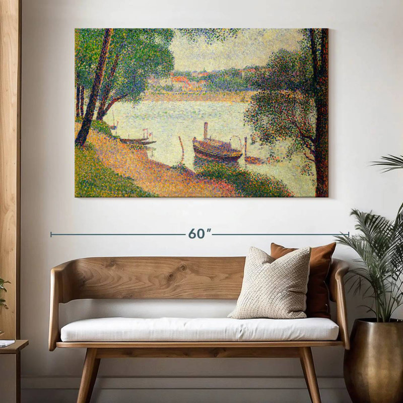 Meat Gray Weather Grande Jatte 1886-1888, H 34 po x l 51 po