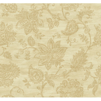 Rouleau de papier peint fleurs perses L 27 pi x l 27 po Bickley