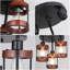 3-Light Farmhouse Semi Flush Mount Ceiling Light