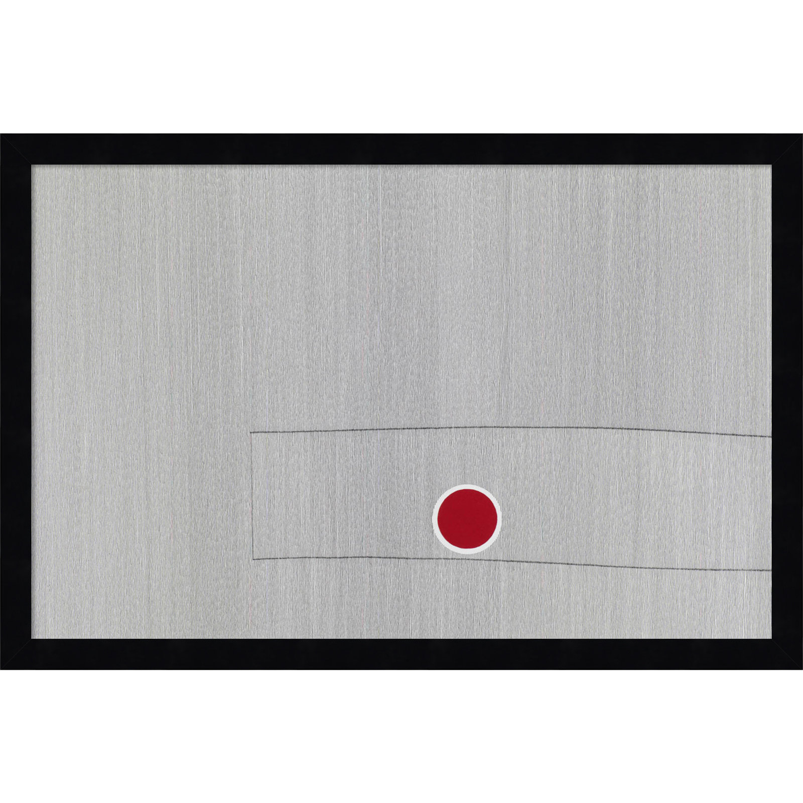Grey Drawing Fifty Seven Print, Black, 14" H x 21" W x 1" D