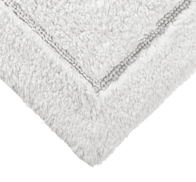Apolonia Cotton Non-Slip Bath Rug, 20" H x 32" W, White