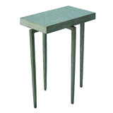 Laforge Accent Table-Natural Iron w/Flamed Granite Top