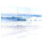 Ensemble de 3 impressions d'art sur toile, "Winter Waves Crashing On Sandy Shore"-492144120