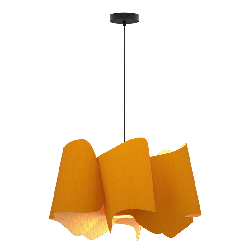 Luminaire suspendu unique à 1 lumière Camila, Ocre