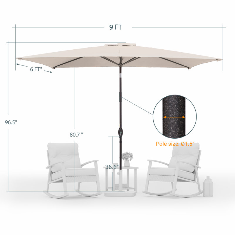 Parasol 108,2 po Sevena, Beige