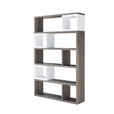 Encinoso 185cm H x 120cm W Geometric Bookcase