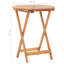 Winnett Round Acacia Folding Outdoor Dining Table With Umbrella Hole , cm W cm D-834679555