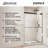 56" - 60" W x 76" H Reversible Frameless Shower Door with ClearMax Technology-1144076465