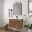 Meuble-lavabo de 30 pouces avec lavabo en céramique blanc et tablette ajustable-1806697583