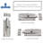 2pcs Stainless Steel Spring Slide Lock Door Latch Sliding Lock Keyless Door Bolt Slide Bolt Door Latch
