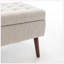 Banc de rangement polyvalent pour la chambre à coucher et le vestibule, conception à plateau relevable avec intérieur spacieux, parfait pour organiser et asseoir