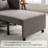 87''W 3-In-1 Convertible Chair Bed, 3-Section Extra Length Adjustable Backrest  With 2 Cushions & Storage Bag-1712303262