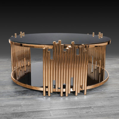 Fortney Glass Top Single Coffee Table