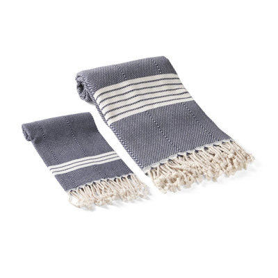 Ensemble de serviettes en coton turc 2 pièces Rae