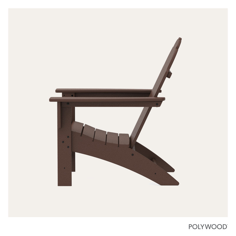 POLYWOOD Vineyard Adirondack Chair, Mahogany