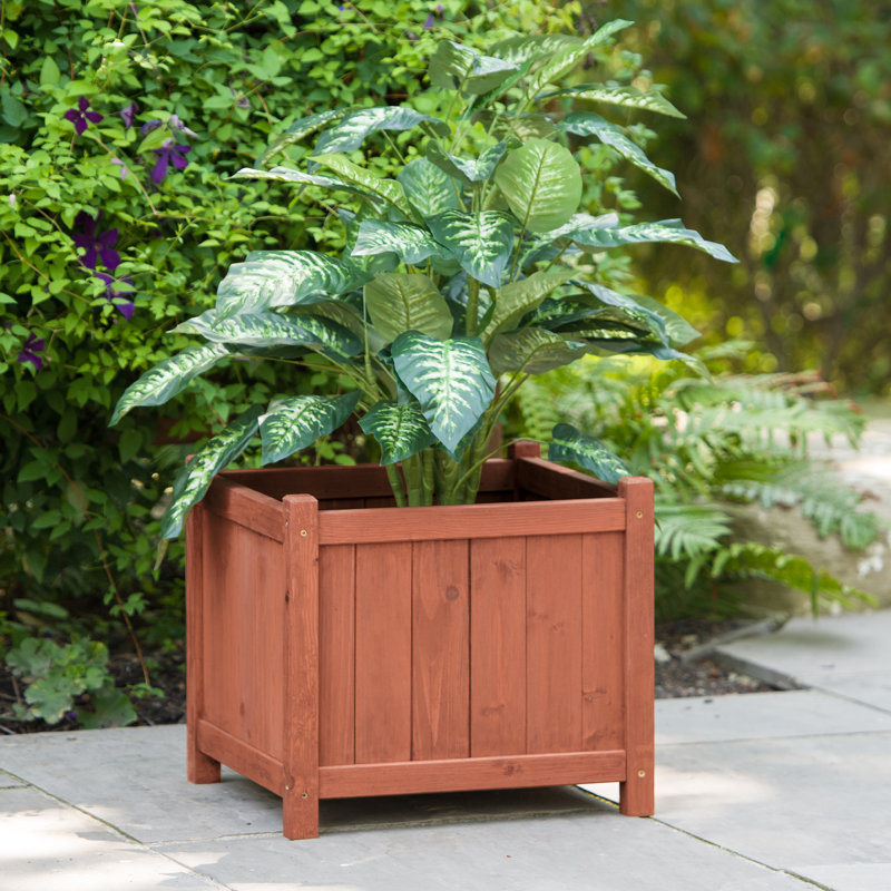 Boîte à fleurs en bois