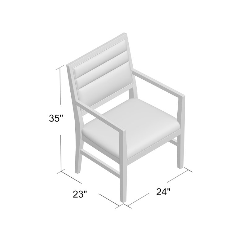 Proctor 24" W Waiting Room Chair with Wood Frame, Bark (8789 06), Montego Bay