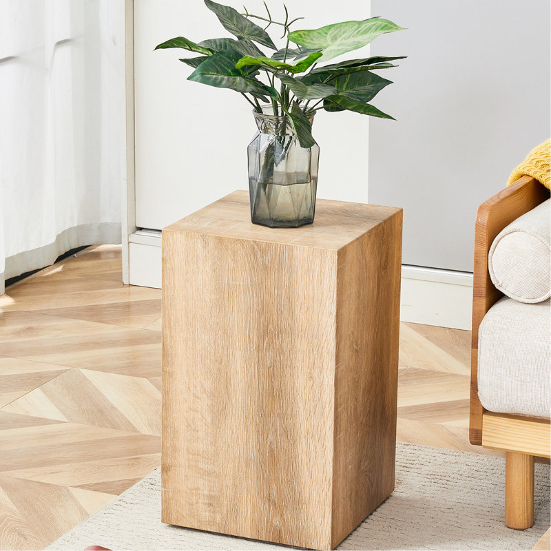 Table basse moderne en bois aggloméré avec texture de couleur bois clair lisse | Idée de cadeau