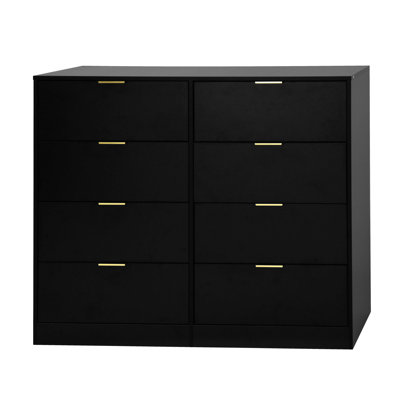 Commode 8 tiroirs pour chambre à coucher, commode de chambre moderne en bois, commode 8 tiroirs, commode haute pour placard, organisateur de commode pour le salon, le placard, le couloir