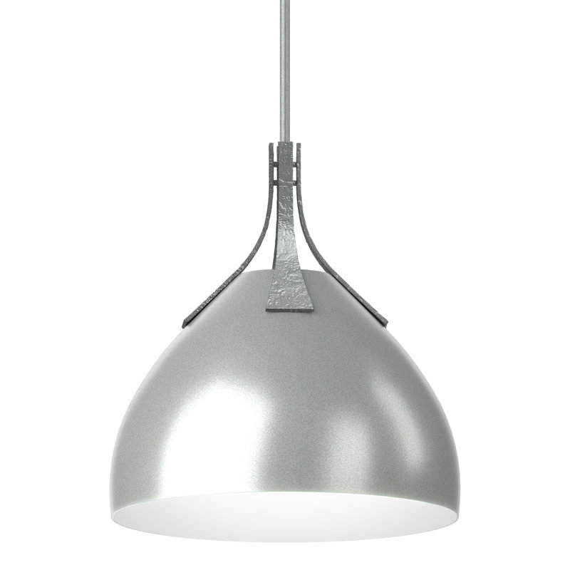 Luminaire suspendu en forme de dôme à 1 lumière Summit, Platine rétro, Platine rétro