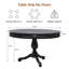 Table de salle à manger 47,24 "-1253095364