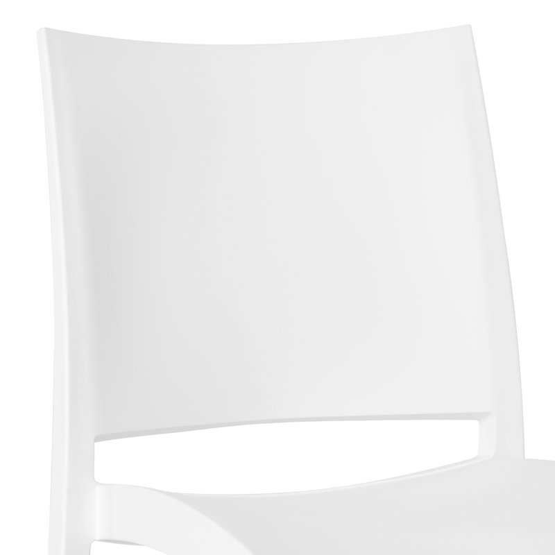 Ensemble repas d'extérieur rond, Blanc