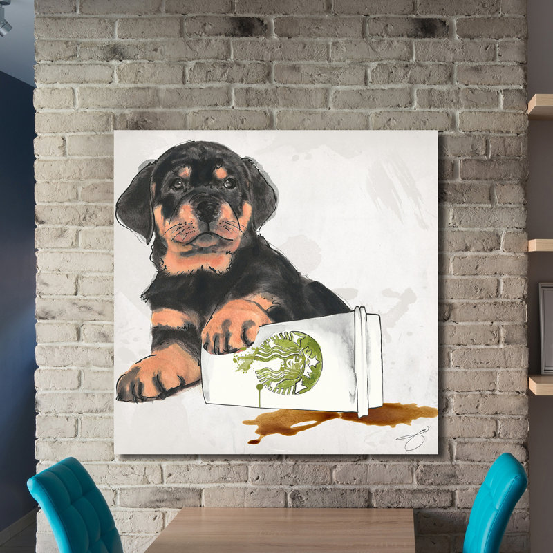 " Oops " by Jodi, 24" H x 24" W x 1" D, Wrapped Canvas