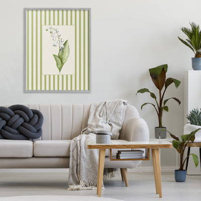Giclée encadrée de lis de la vallée, design par Lisa Wehmeyer