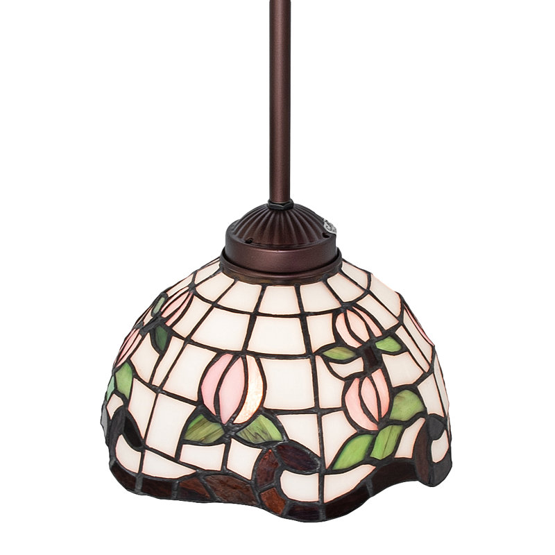 7" Wide Roseborder Mini Pendant
