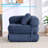 66" Multi-Functional Folding Sofa Bed with Removable Cushions-1612416090