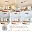 Plafonnier encastré à DEL à intensité variable, luminaire moderne à proximité du plafond 5CCT 3000K-6000K pour la chambre à coucher, la cuisine, le couloir et la salle de lavage-2684669-3674460