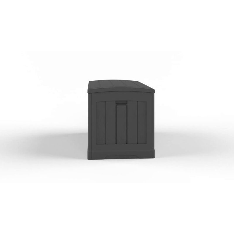 Java 50 Gallon Lockable Plastic Deck Box with Seat