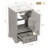 Bathroom Vanity With Ceramic Sink, Soft Close Door, Adjustable U-Shaped Shelf, Modern Bathroom Vanity With Storage-1492944286