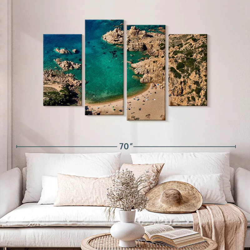 Gillard Sardinia Coastline, 32"H x 52"W