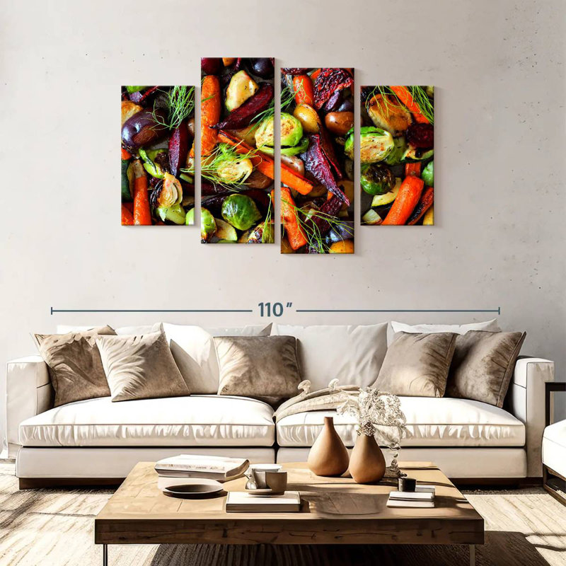 Yarlin Roasted Autumn Vegetables, 48" H x 75" W