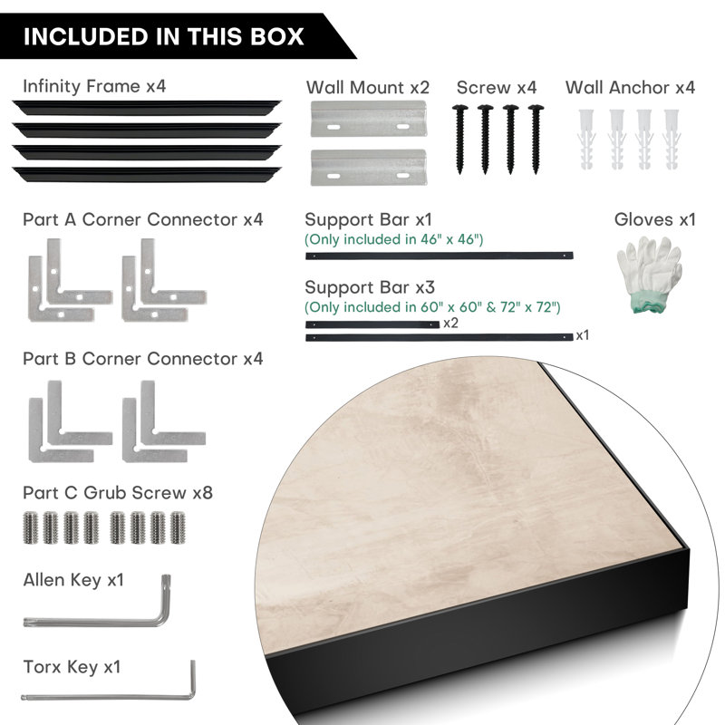 Muted Neutral Abstract Minimalist Illustrations Extra Large Framed Wall Art - Digital Print (Frame Assembly Required)