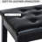 Duet Piano Chair With Faux Leather Upholstery And Stable Wooden Base - Black Construction In