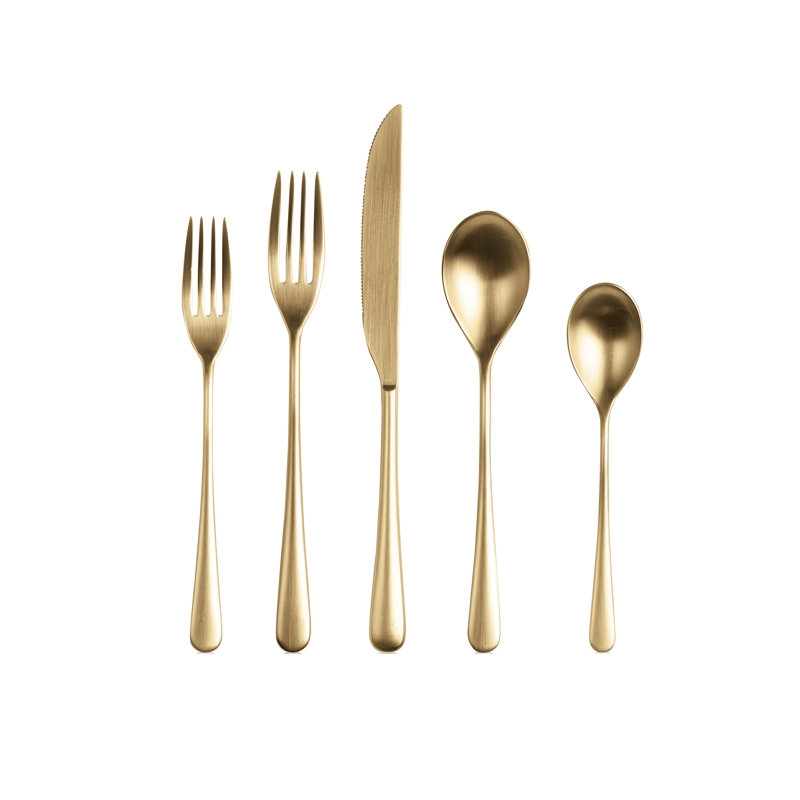 MEPRA Neve Stainless Steel Flatware, Ice Gold