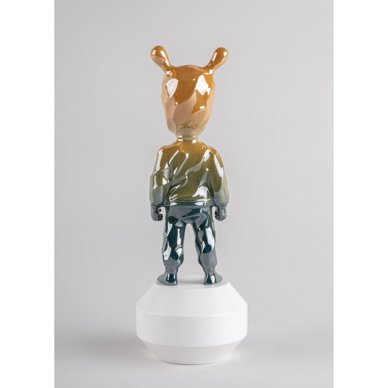 The Guest By Supakitch - Big, 11.81" H x 4.33" W x 4.33" D, Orange/Blue