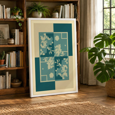 Grid Botanical - Wrapped Canvas