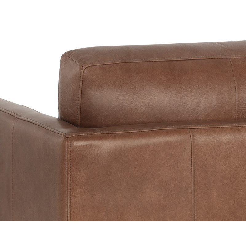Rogers Armchair, Shalimar Tobacco Genuine Leather