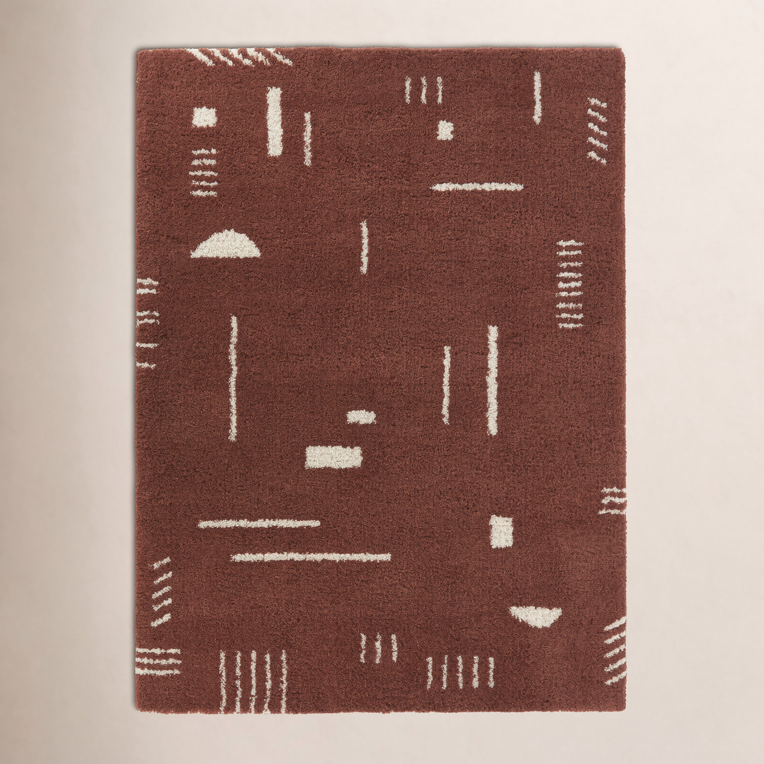 Morin Geometric Shag Rug, Runner 2'2" x 7'